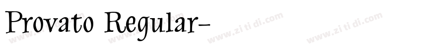 Provato Regular字体转换